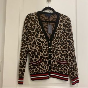 TOMMY HILFIGER Leopard/Stripe CARDIGAN
